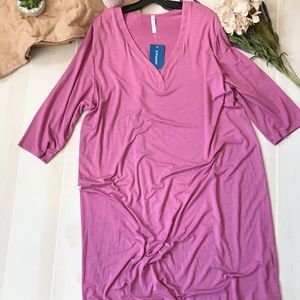 Piphany Marlot tunic dress vneck 3/4 sleeve 3XL